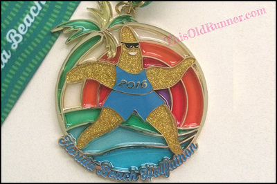 2016 Florida Road Races Beachathon Half Marathon Medal.