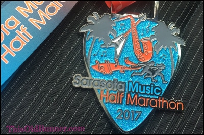 2017 Sarasota Music Half Marathon Medal
