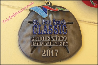 St Pete Beach Classic Half Marathon Medal 2017