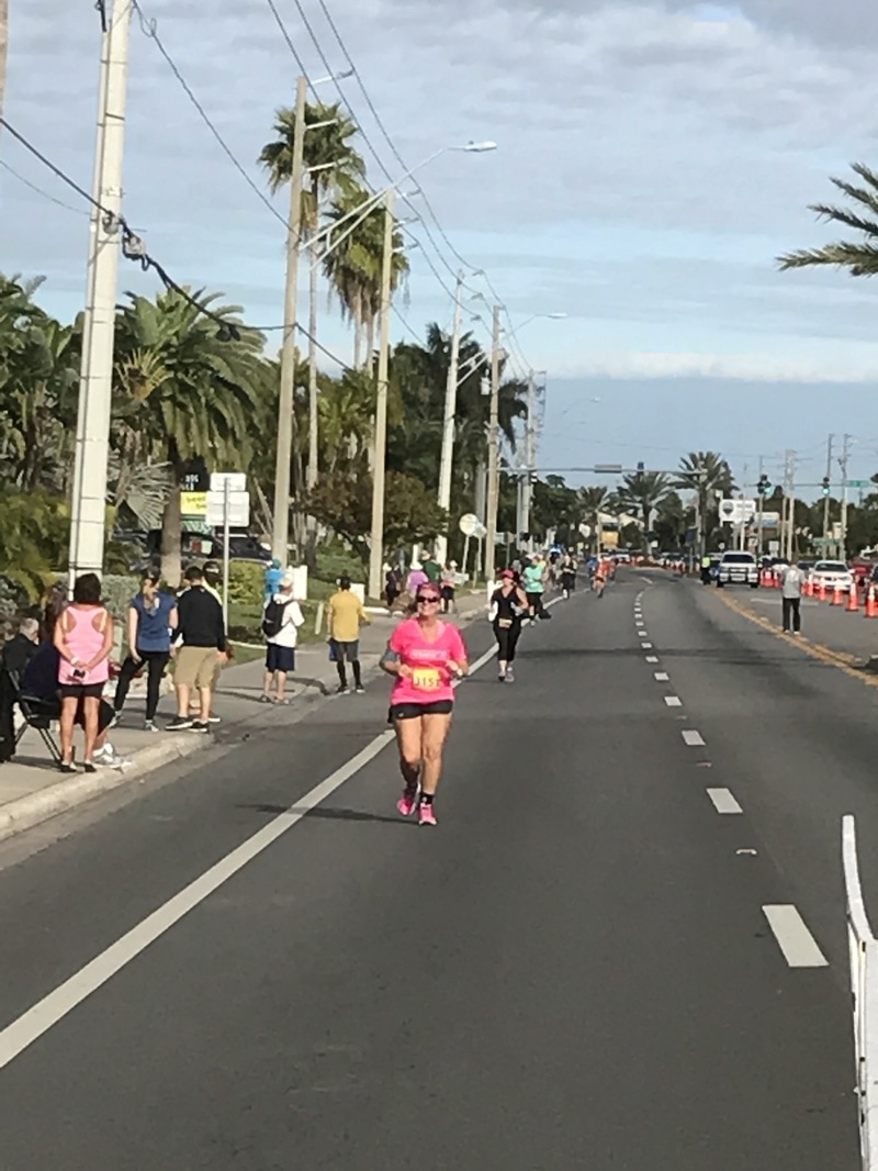 The home stretch of the St. Pete Beach Classic Half Marathon took runners south on Gulf Boulevard.