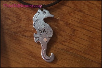 Handmade Seahorse Medal from Discover Caladesi Island Beach 5k
