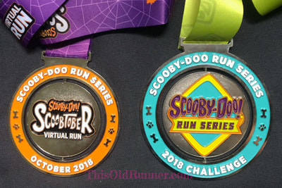 2018 Scooby Doo Scoobtober and Run Series Challenge Medals