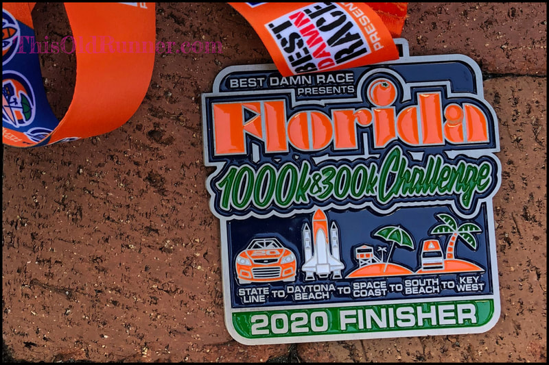 The Best Damn Race Florida Challenge Virtual Race Medal. #BestDamnRace