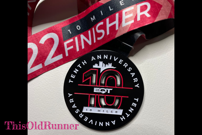 Finisher Medal for the 2022 Pittsburgh 10 Miler!