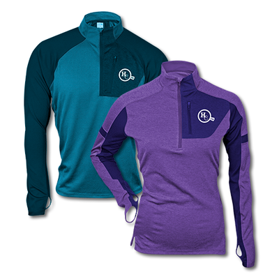 Quarter zip pullovers for 5K and 15K Hot Chocolate #HC15K racers.
