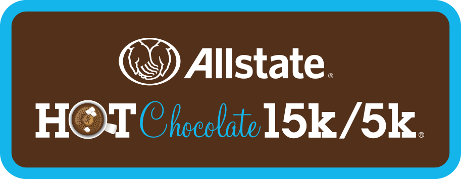 Logo for Allstate Hot Chocolate 15K/5K.