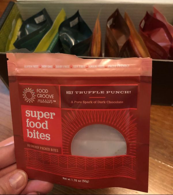 Empty Pouch of Holy Truffle Punch super food bites.