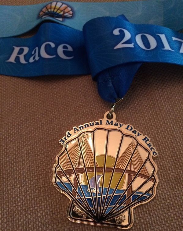 2017 May Day Race medal.