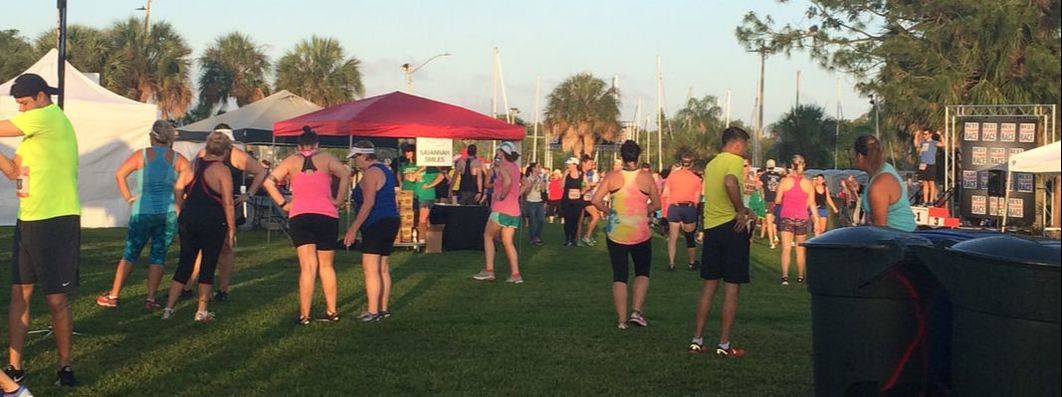 Safety Harbor Waterfront Park before the Best Damn Race 5K.