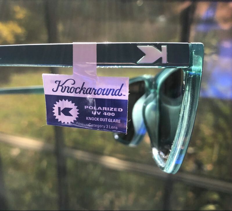 Side view of Knockaround polarized sunglasses.