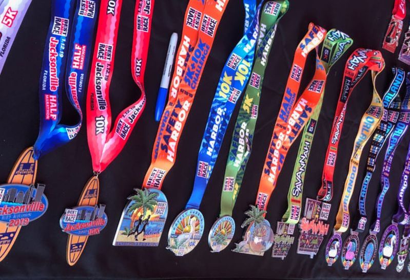 Medals for the 2019 Best Damn Race Series
