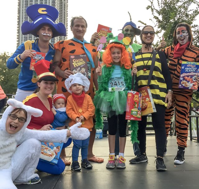 The Cereal Crew enter the costume contest at Pumpkins in the Park 5K in Chicago.