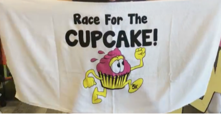 Race for the Cupcake 5K Beach Towel SWAG.