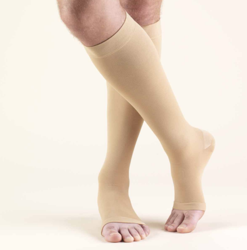 Compress Elk Pattern Elastic Knee-High Running Socks Outdoor Pressure Socks for Women Men Yalatan Christmas Compression Stockings