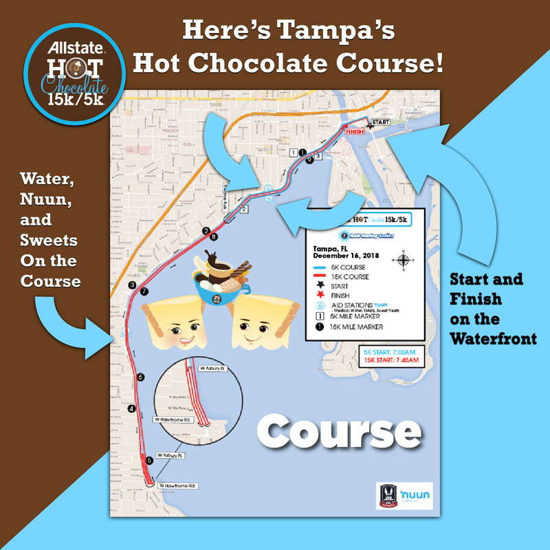 2018 Hot Chocolate Tampa Race Course Map