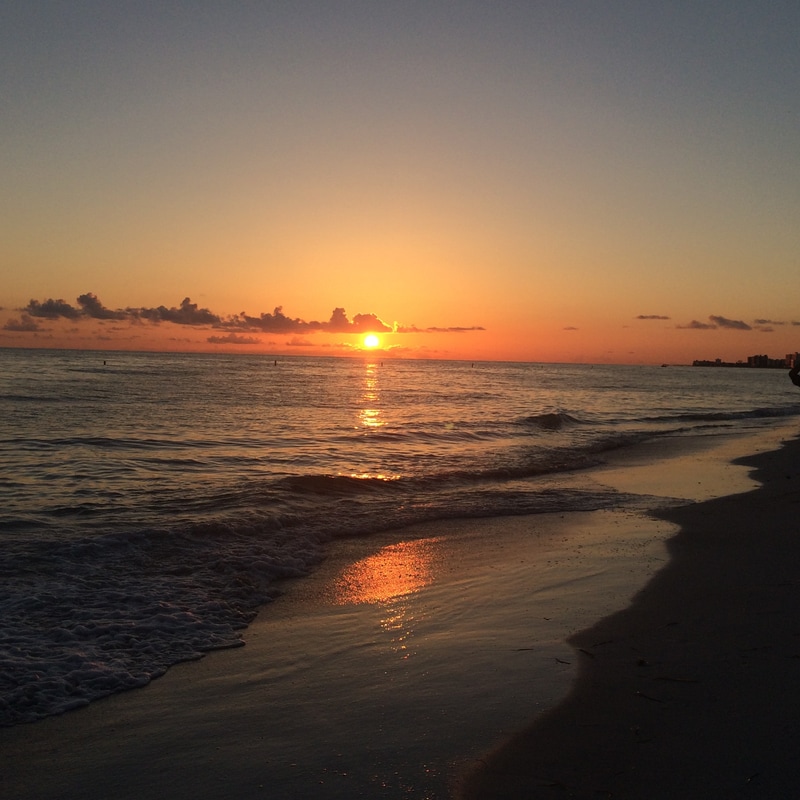 Sunset on Madeira Beach, FL #seenonarun