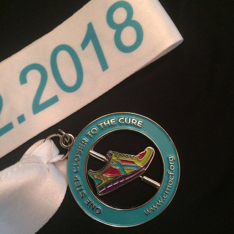 2018 One Step Closer to the Cure Medal for 5K race.
