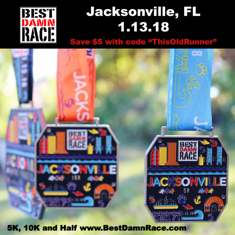 Medals for the Best Damn Races in Jacksonville on January 13, 2018