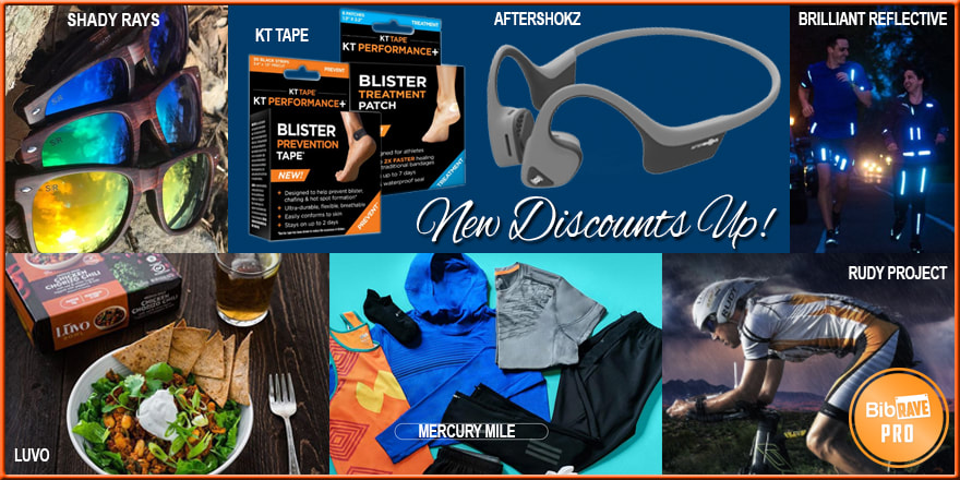 Discounts available on running gear from BibRave Pro.