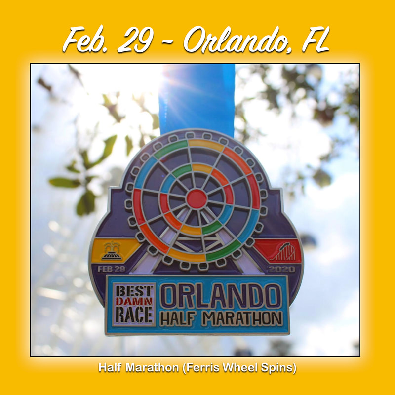 Half Marathon Medal for the Best Damn Race in Orlando on Feb. 29