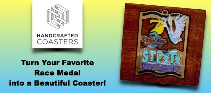St Pete Run Fest Handcrafted Coaster #HandcraftedcoasterBR