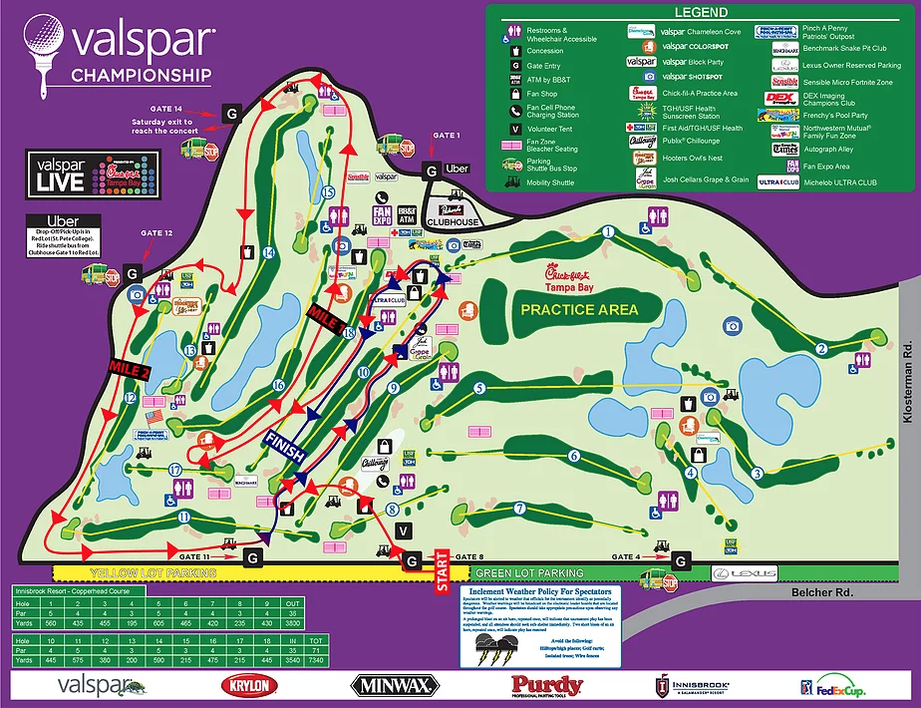 Copperhead 5K course map.