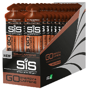 30 pouch box of caffeine gels by Science in Sport.