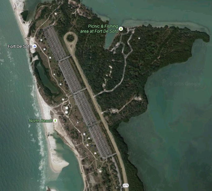 Aerial View of Fort DeSoto Park
