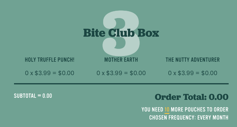 Free shipping info for Bite Club Box from Food Groove Mission.