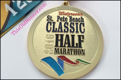2016 St Pete Beach Classic Half Marathon medal